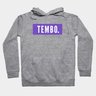 purple TEMBO logo Hoodie